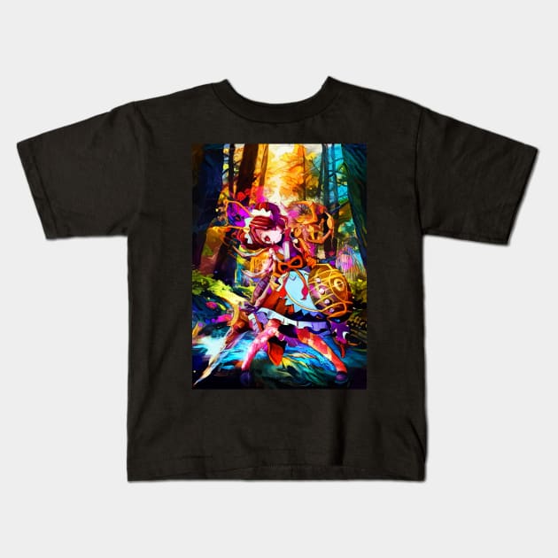 Loving Maid Kids T-Shirt by hustlart